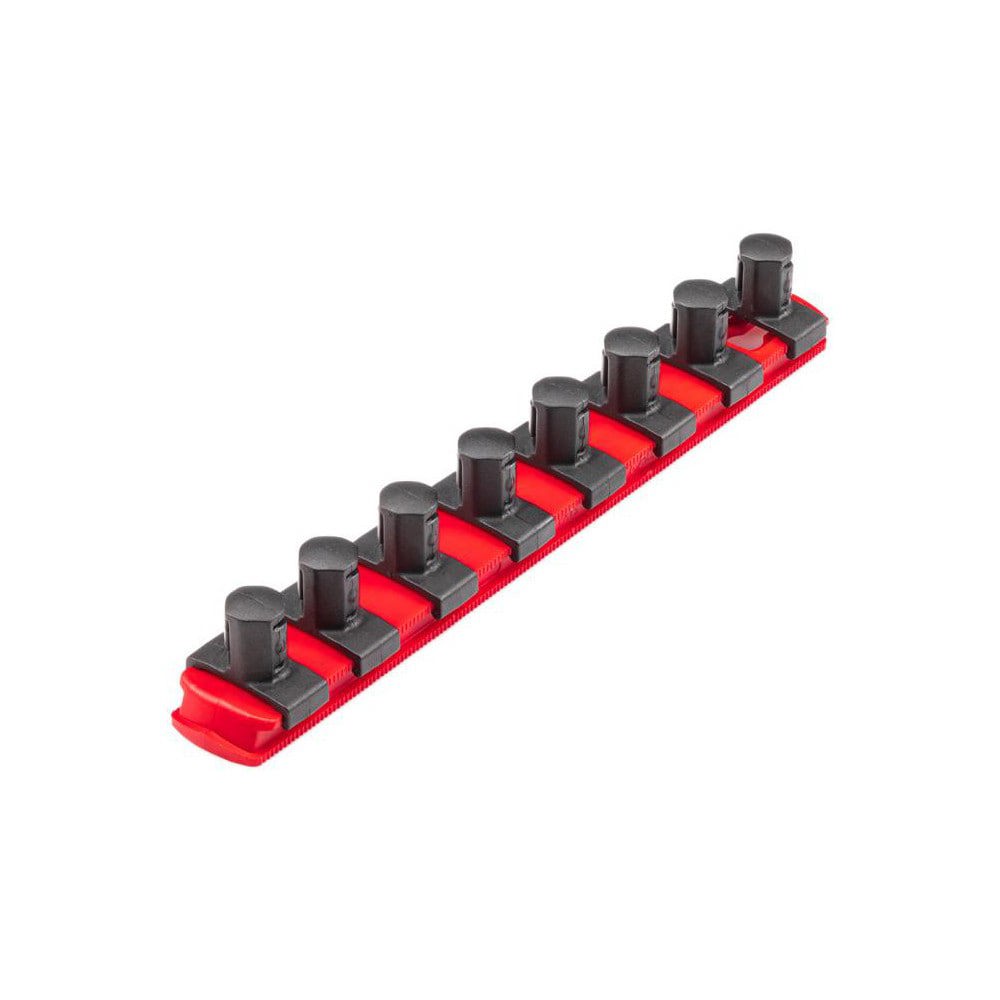 Socket Holders & Trays; Type: Socket Rail ; Drive Size: 1/2 in ; Number Of Sockets Held: 8 ; Material: Plastic ; Overall Length: 8.10 ; Overall Width: 1