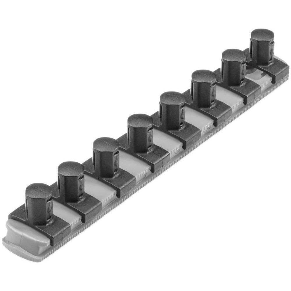 Socket Holders & Trays; Type: Socket Rail ; Drive Size: 1/2 in ; Number Of Sockets Held: 8 ; Material: Plastic ; Overall Length: 8.10 ; Overall Width: 1