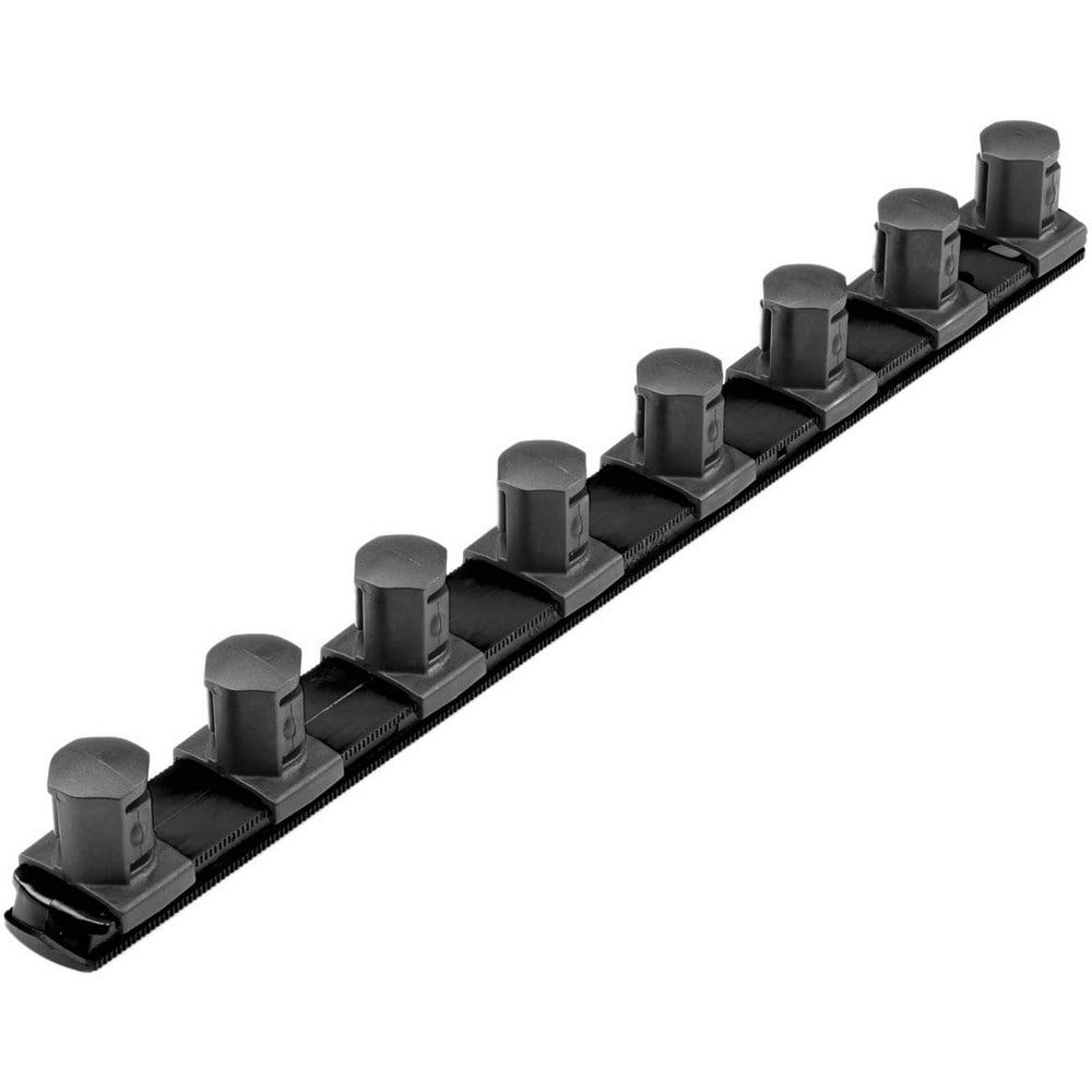 Socket Holders & Trays; Type: Socket Rail ; Drive Size: 3/4 in ; Number Of Sockets Held: 8 ; Material: Plastic ; Overall Length: 13.10 ; Overall Width: 1