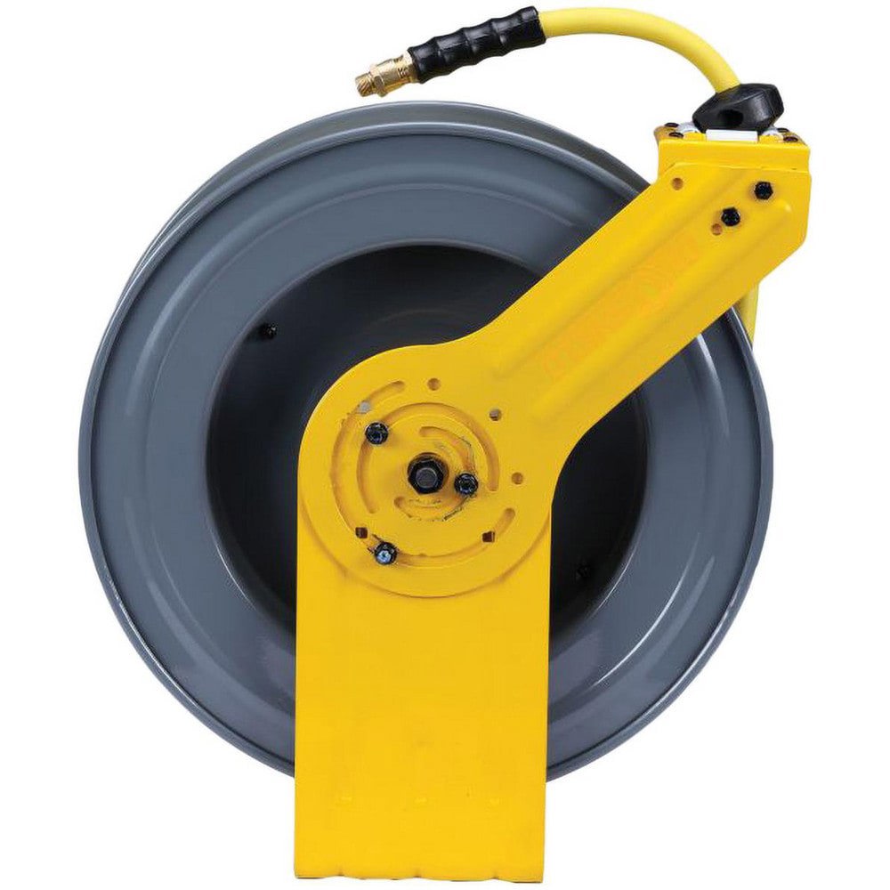 Hose Reels; Drive Type: Auto-Retractable ; Reel Type: Open ; Hose Length (Feet): 50.00 ; Hose Inside Diameter (Inch): 1/2 ; Maximum Working Pressure (Psi - 3 Decimals): 300.000 ; Application: Air Hose