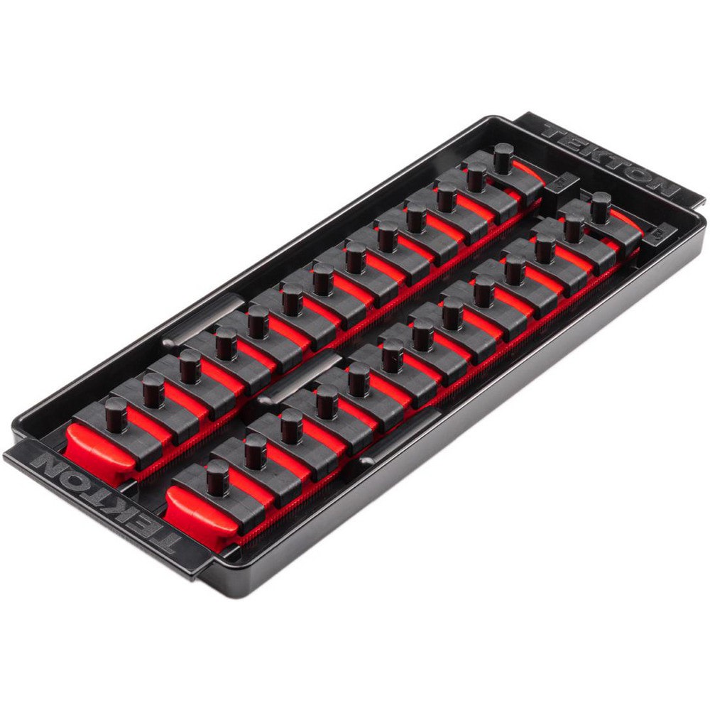 Socket Holders & Trays; Type: Socket Rail ; Drive Size: 1/4 in ; Number Of Sockets Held: 26 ; Material: Plastic ; Overall Length: 9.70 ; Overall Width: 4