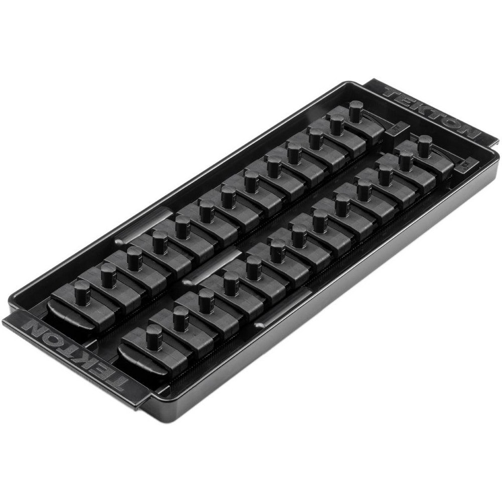 Socket Holders & Trays; Type: Socket Rail ; Drive Size: 1/4 in ; Number Of Sockets Held: 26 ; Material: Plastic ; Overall Length: 9.70 ; Overall Width: 4