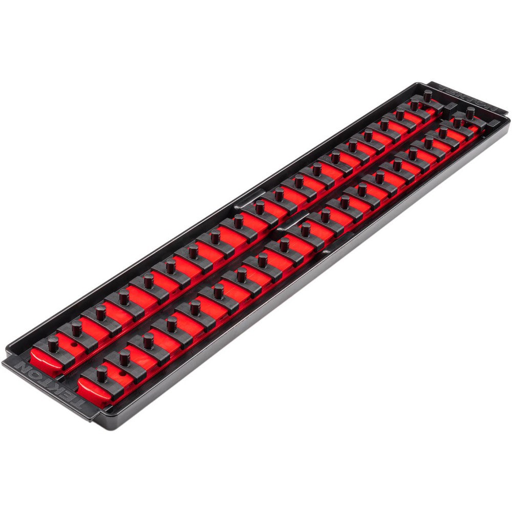 Socket Holders & Trays; Type: Socket Rail ; Drive Size: 1/4 in ; Number Of Sockets Held: 40 ; Material: Plastic ; Overall Length: 19.70 ; Overall Width: 4