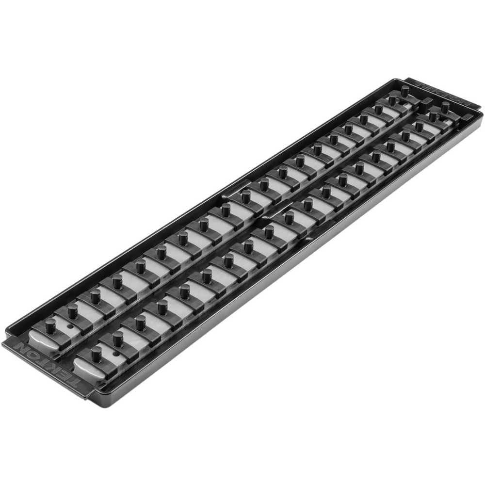 Socket Holders & Trays; Type: Socket Rail ; Drive Size: 1/4 in ; Number Of Sockets Held: 40 ; Material: Plastic ; Overall Length: 19.70 ; Overall Width: 4