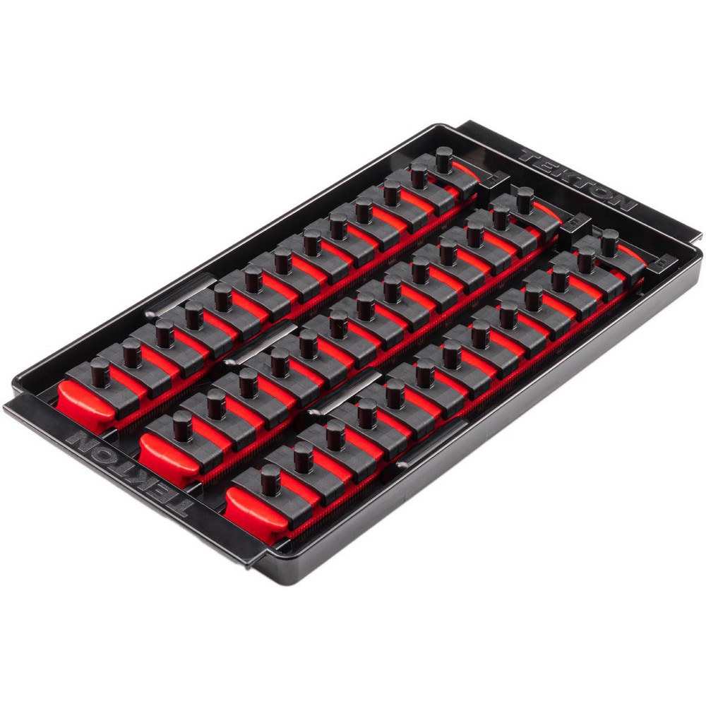 Socket Holders & Trays; Type: Socket Rail ; Drive Size: 1/4 in ; Number Of Sockets Held: 39 ; Material: Plastic ; Overall Length: 9.70 ; Overall Width: 5
