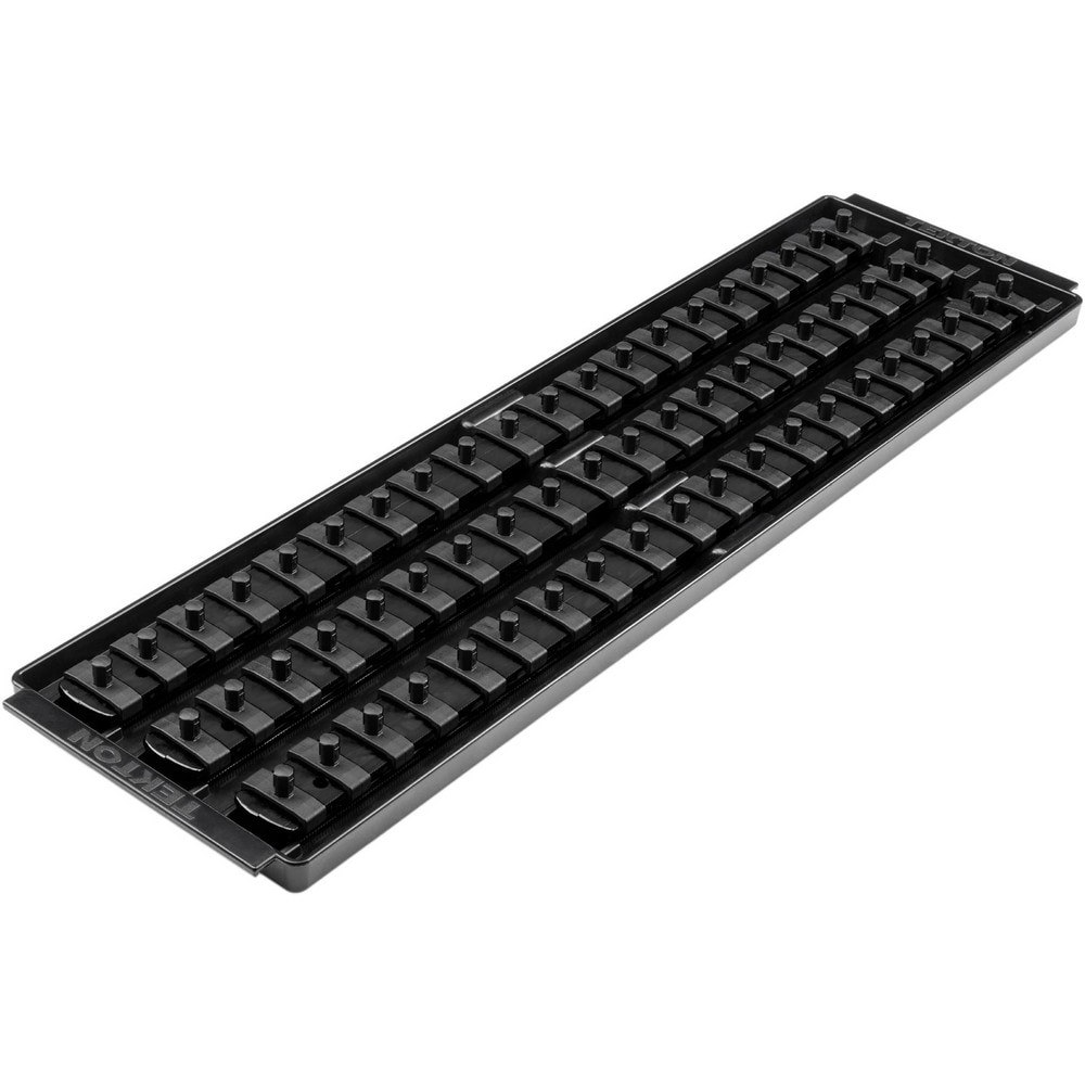 Socket Holders & Trays; Type: Socket Rail ; Drive Size: 1/4 in ; Number Of Sockets Held: 60 ; Material: Plastic ; Overall Length: 19.70 ; Overall Width: 5