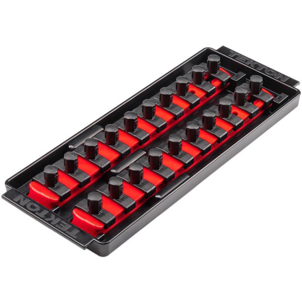 Socket Holders & Trays; Type: Socket Rail ; Drive Size: 3/8 in ; Number Of Sockets Held: 20 ; Material: Plastic ; Overall Length: 9.70 ; Overall Width: 4