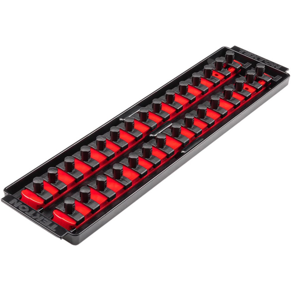 Socket Holders & Trays; Type: Socket Rail ; Drive Size: 3/8 in ; Number Of Sockets Held: 30 ; Material: Plastic ; Overall Length: 14.70 ; Overall Width: 4