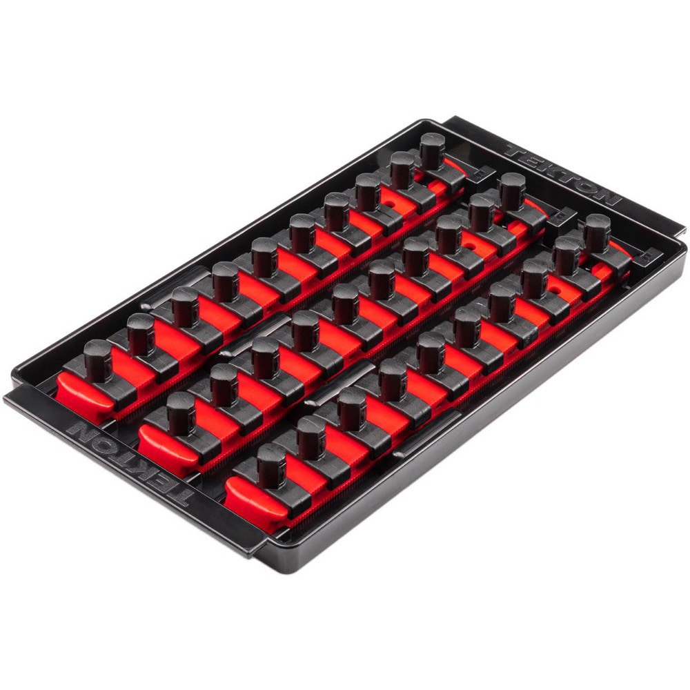 Socket Holders & Trays; Type: Socket Rail ; Drive Size: 3/8 in ; Number Of Sockets Held: 30 ; Material: Plastic ; Overall Length: 9.70 ; Overall Width: 5