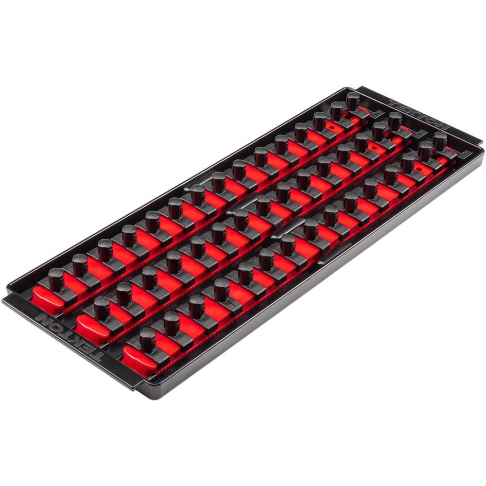 Socket Holders & Trays; Type: Socket Rail ; Drive Size: 3/8 in ; Number Of Sockets Held: 45 ; Material: Plastic ; Overall Length: 14.70 ; Overall Width: 5