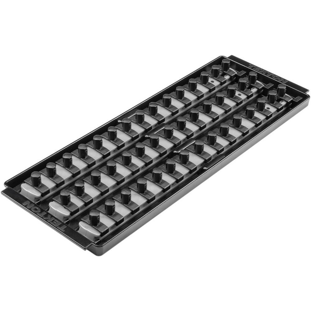 Socket Holders & Trays; Type: Socket Rail ; Drive Size: 3/8 in ; Number Of Sockets Held: 45 ; Material: Plastic ; Overall Length: 14.70 ; Overall Width: 5