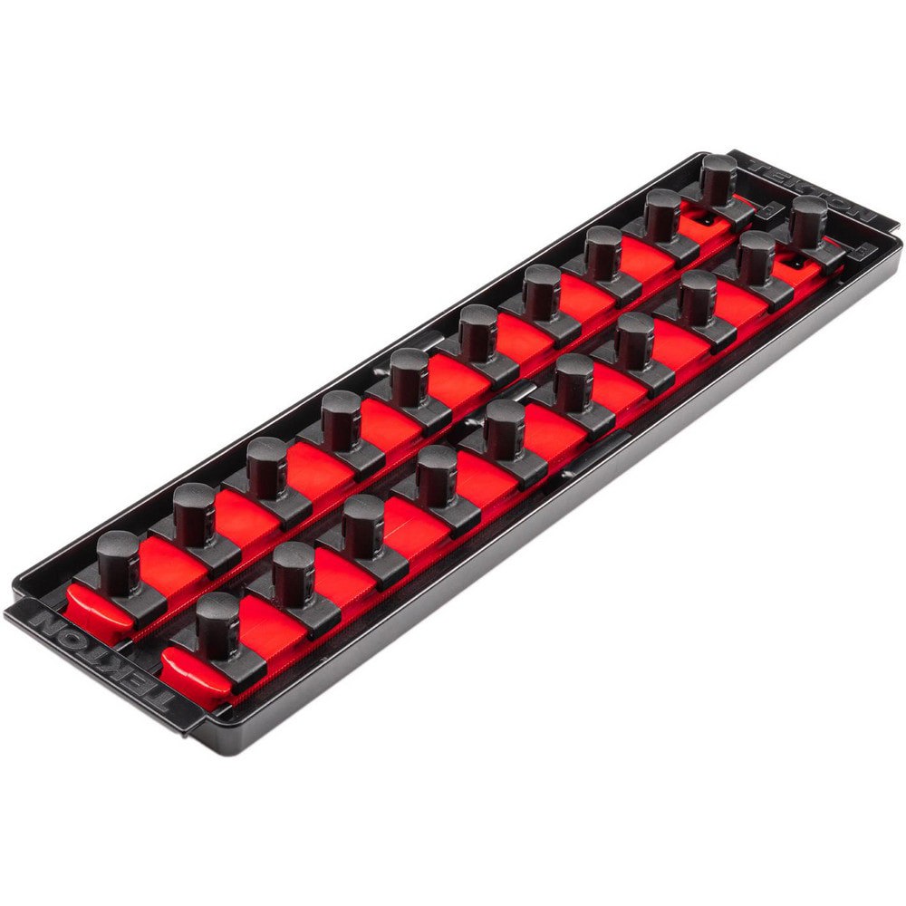 Socket Holders & Trays; Type: Socket Rail ; Drive Size: 1/2 in ; Number Of Sockets Held: 20 ; Material: Plastic ; Overall Length: 14.70 ; Overall Width: 4