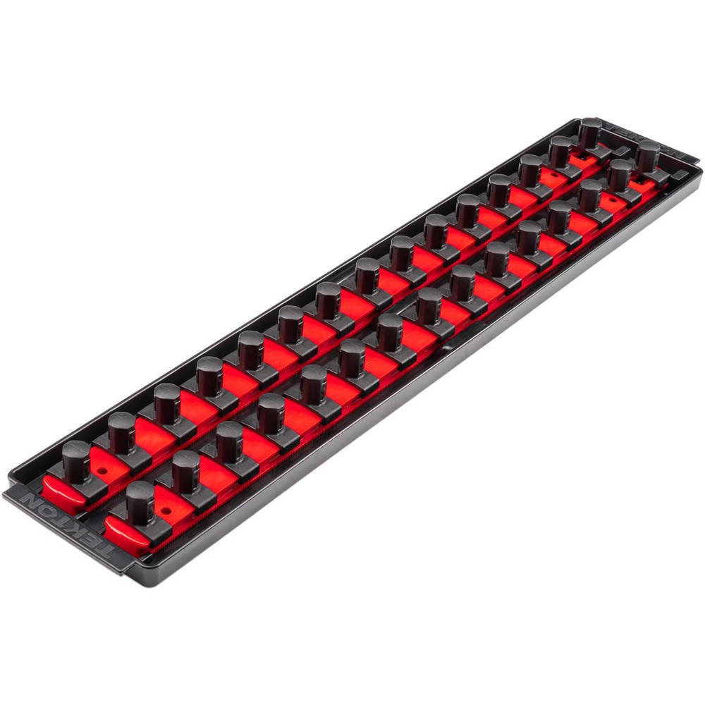 Socket Holders & Trays; Type: Socket Rail ; Drive Size: 1/2 in ; Number Of Sockets Held: 30 ; Material: Plastic ; Overall Length: 19.70 ; Overall Width: 4