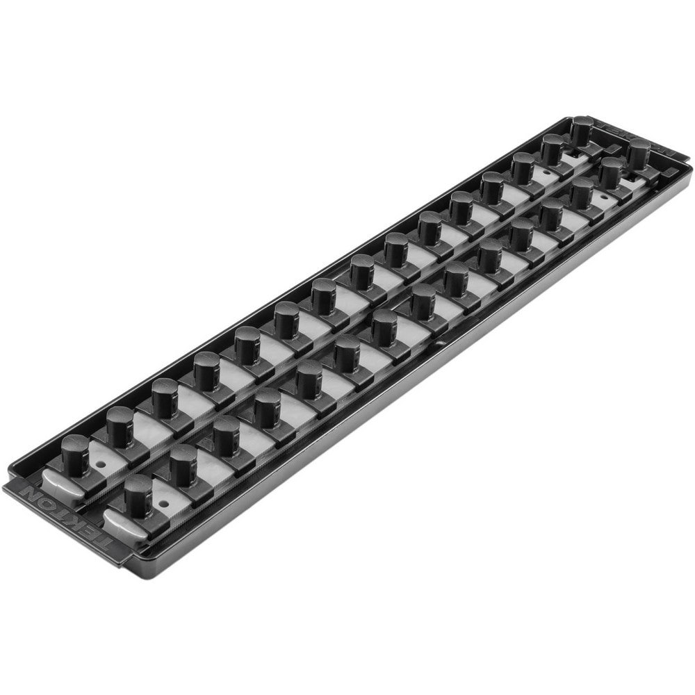 Socket Holders & Trays; Type: Socket Rail ; Drive Size: 1/2 in ; Number Of Sockets Held: 30 ; Material: Plastic ; Overall Length: 19.70 ; Overall Width: 4