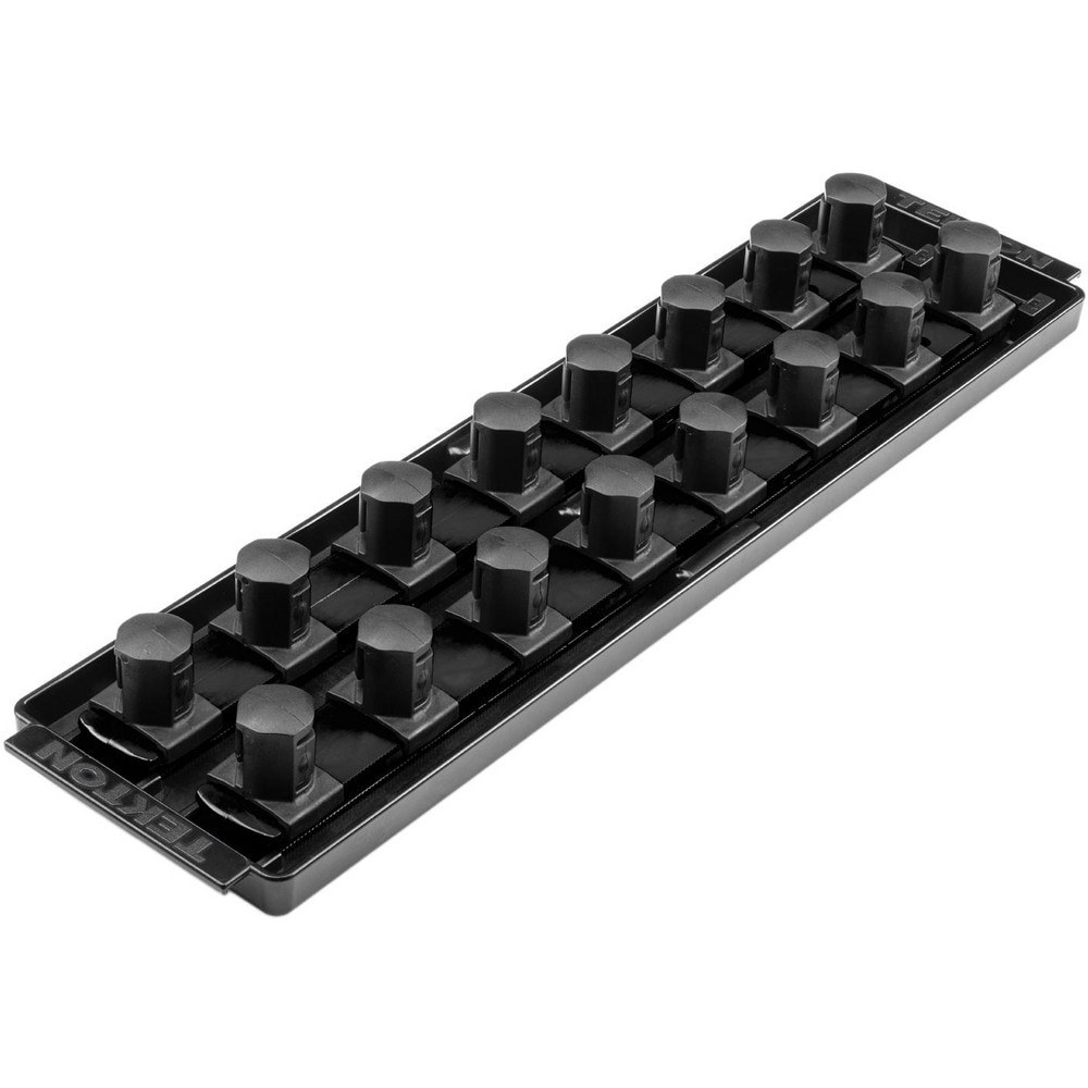 Socket Holders & Trays; Type: Socket Rail ; Drive Size: 3/4 in ; Number Of Sockets Held: 16 ; Material: Plastic ; Overall Length: 14.70 ; Overall Width: 4