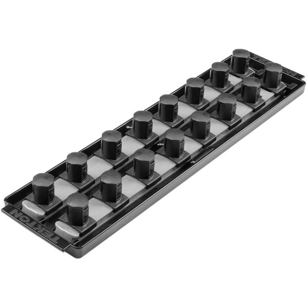 Socket Holders & Trays; Type: Socket Rail ; Drive Size: 3/4 in ; Number Of Sockets Held: 16 ; Material: Plastic ; Overall Length: 14.70 ; Overall Width: 4