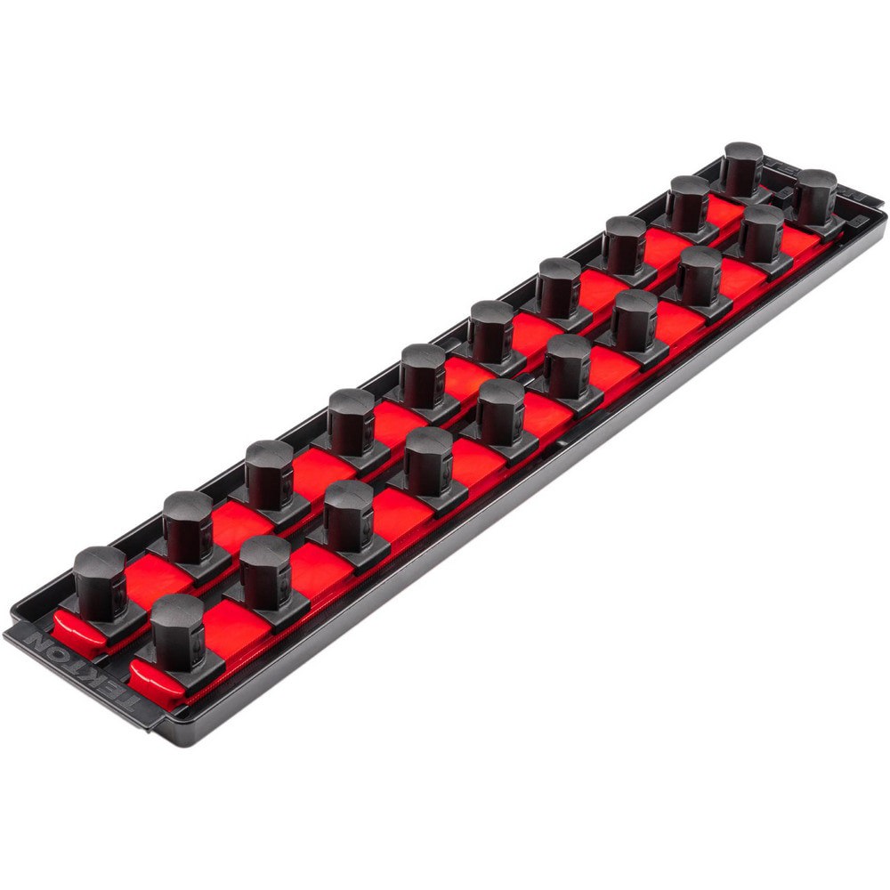 Socket Holders & Trays; Type: Socket Rail ; Drive Size: 3/4 in ; Number Of Sockets Held: 20 ; Material: Plastic ; Overall Length: 19.70 ; Overall Width: 4