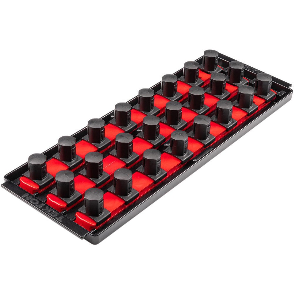 Socket Holders & Trays; Type: Socket Rail ; Drive Size: 3/4 in ; Number Of Sockets Held: 24 ; Material: Plastic ; Overall Length: 14.70 ; Overall Width: 5