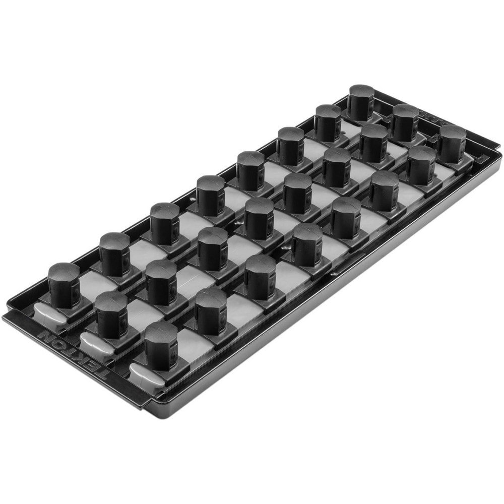 Socket Holders & Trays; Type: Socket Rail ; Drive Size: 3/4 in ; Number Of Sockets Held: 24 ; Material: Plastic ; Overall Length: 14.70 ; Overall Width: 5
