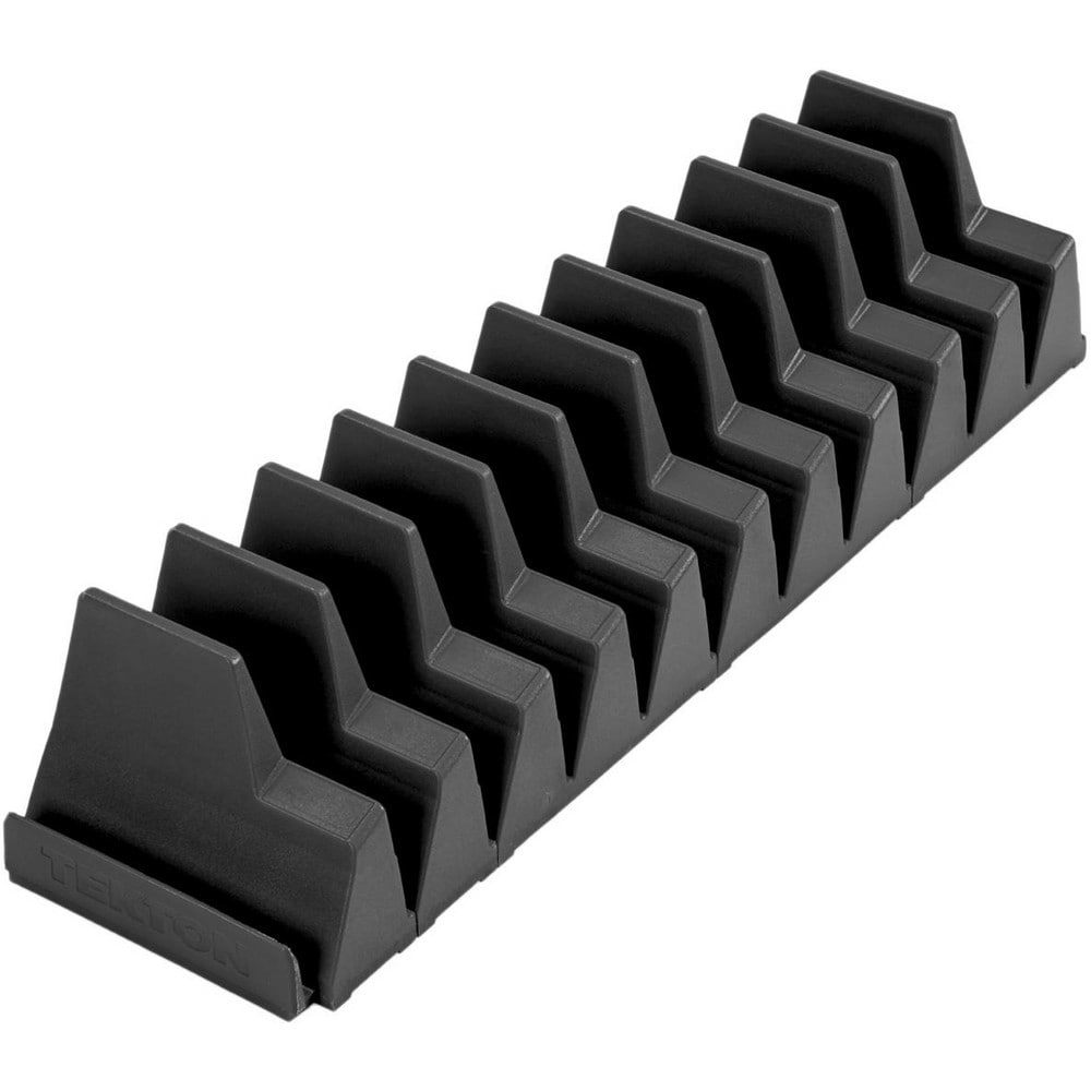 Wrench Accessories; Type: Modular Slotted Organizer ; Overall Length (Inch): 8-3/8 ; Includes: (2) Small organizers; (3) Large Organizers ; Color: Black ; Material: Plastic ; Tether Style: Not Tether Capable