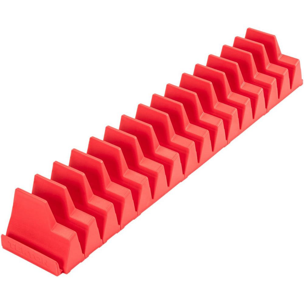 Wrench Accessories; Type: Modular Slotted Organizer ; Overall Length (Inch): 16 ; Includes: (4) Small Organizers; (4) Large Organizers ; Color: Red ; Material: Plastic ; Tether Style: Not Tether Capable