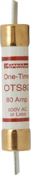 Cylindrical Fast-Acting Fuse: K5, 80 A, 7-7/8