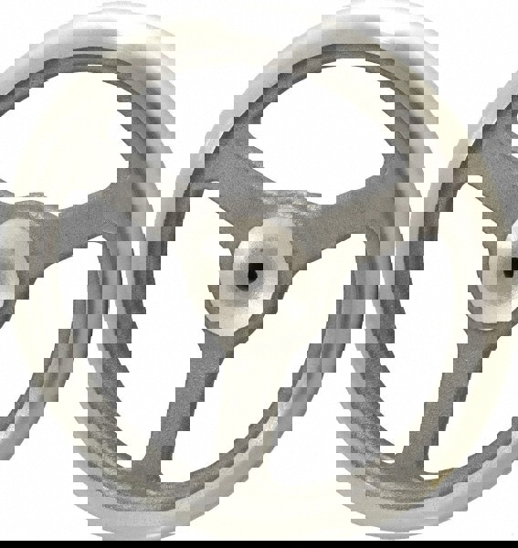 Spoked Offset Handwheel: Plain Finish