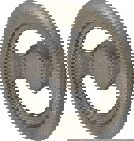 Spoked Offset Handwheel: Cast Iron, Plain Finish