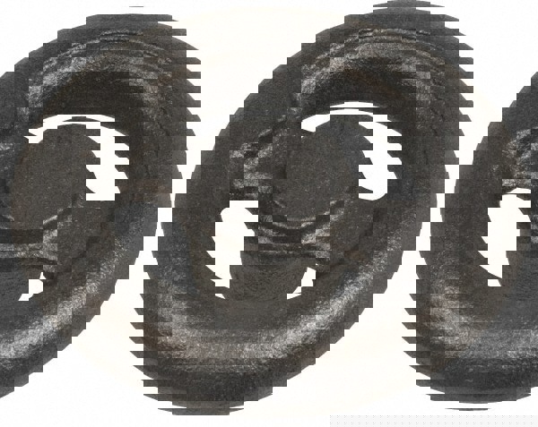 Spoked Offset Handwheel: Solid Handle, Cast Iron, Plain Finish