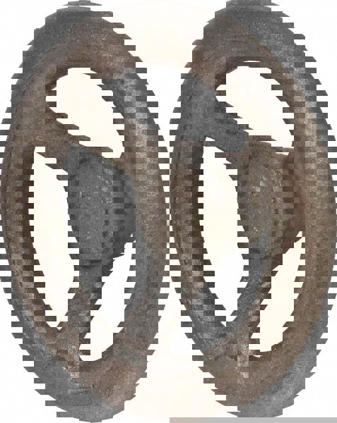 Spoked Offset Handwheel: Cast Iron, Plain Finish