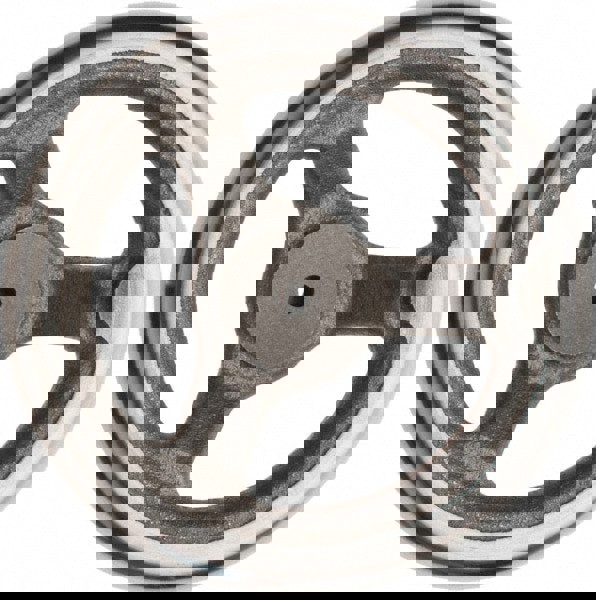 Spoked Offset Handwheel: Plain Finish