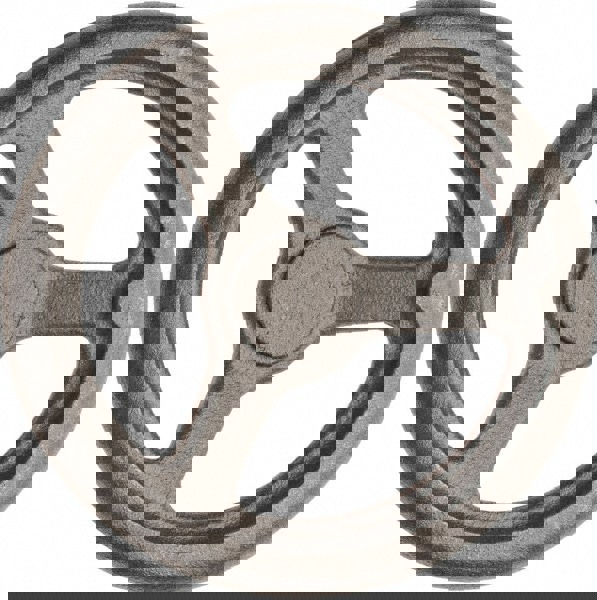 Spoked Offset Handwheel: Plain Finish