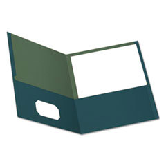Pocket Folder: Letter, Blue, 25/Pack