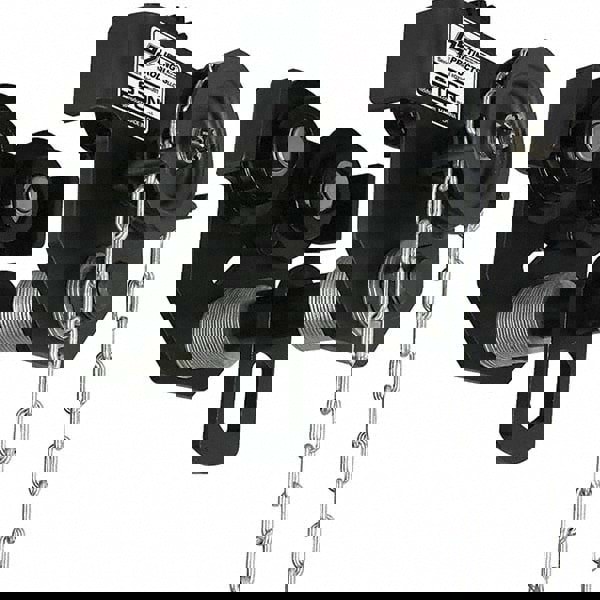 Trolleys; Type: Geared Beam ; Maximum Flange Width (Decimal Inch): 7.9900 ; Minimum Flange Width (Decimal Inch): 3.4600 ; Minimum Radius (Inch): 4.2700 ; Flange Width (Inch): 3.46 to 8 ; Wheel Diameter (Inch): 2.6800