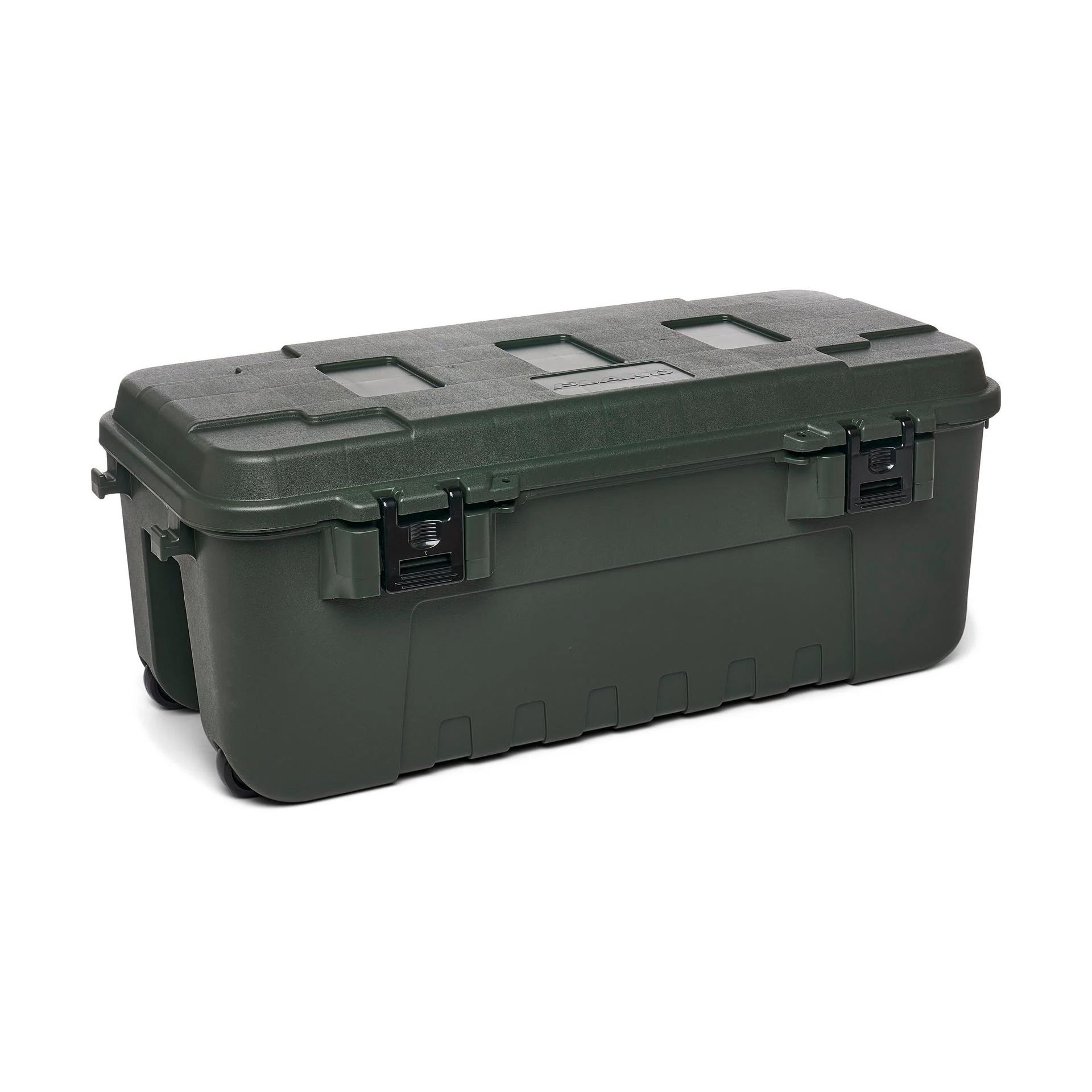 Totes & Storage Containers; Container Type: Cargo Box; Chest ; Overall Height: 14in ; Overall Width: 18in ; Overall Length: 37.25in ; Load Capacity: 27 Gal ; Material Family: Plastic
