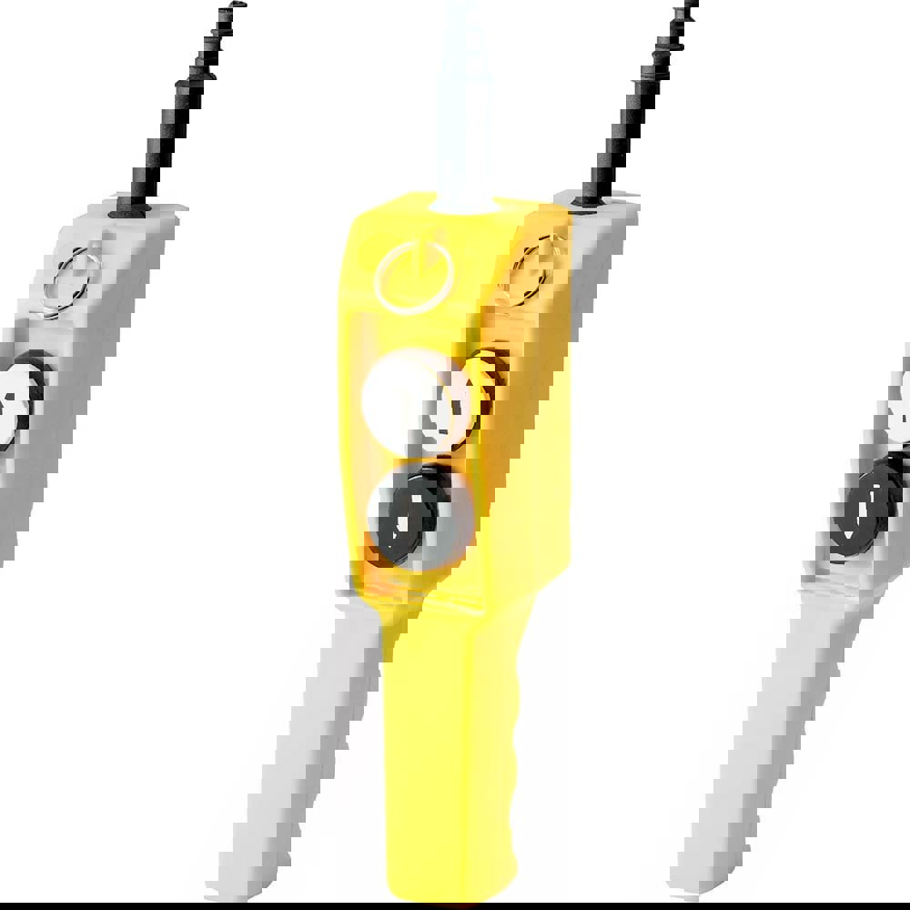 Pushbutton Switch Accessories; Switch Accessory Type: Pushbutton Operator ; For Use With: Hoists; Cranes ; Pushbutton Type: Flush ; Pushbutton Shape: Round ; Color: Yellow ; Operator Illumination: NonIlluminated