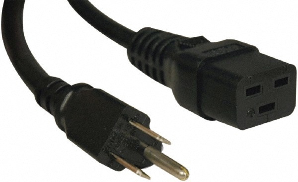 10', 14/3 Gauge/Conductors, Black Indoor Replacement Cord