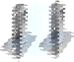 3-1/2 PLTD 2H SQ SGL CHAN POST BASE