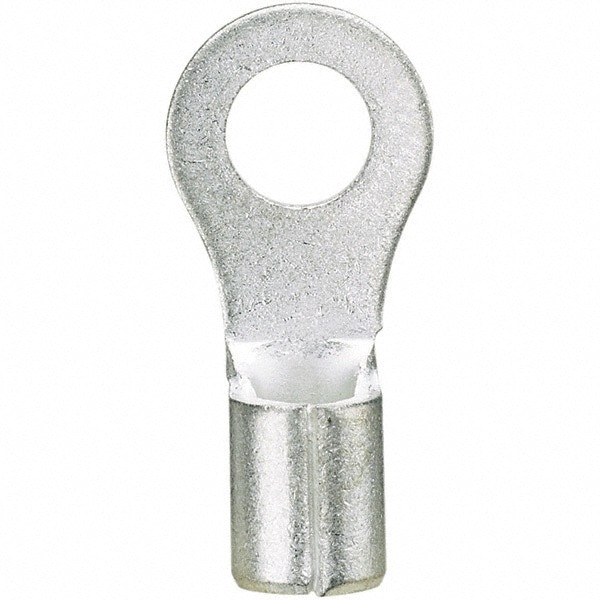 Rectangle Ring Terminal: Non-Insulated, 14 to 10 AWG, Crimp Connection