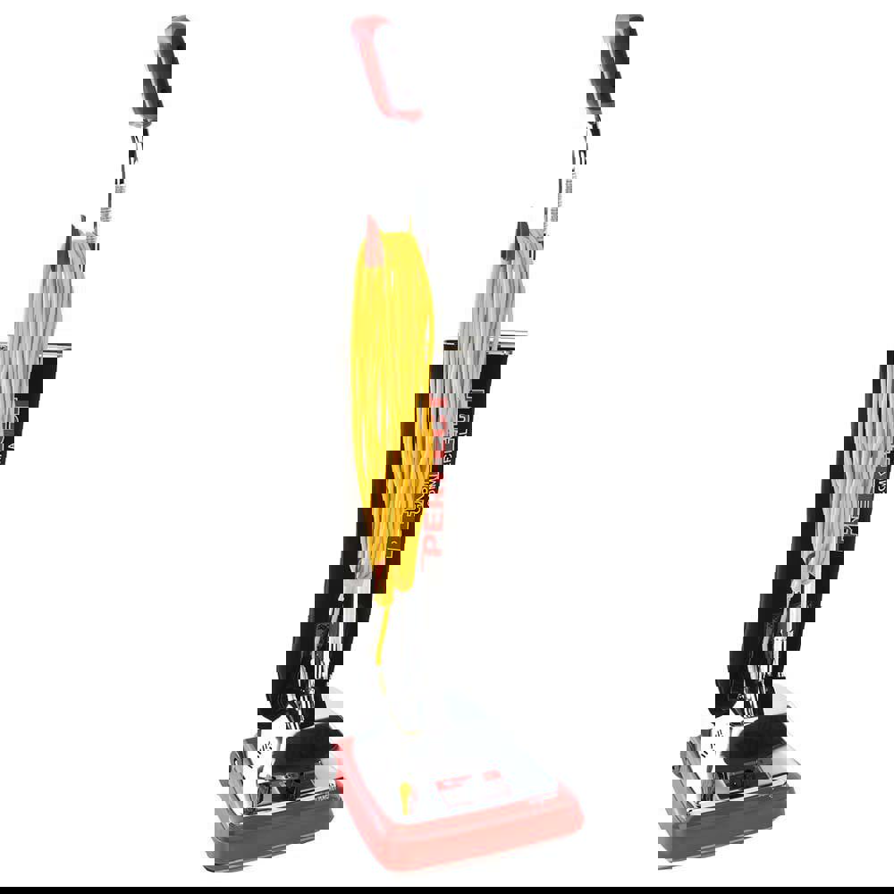 Upright Vacuum Cleaners; Bag Included: Yes ; Maximum Amperage: 8.50 ; Handle Type: Ergonomically Looped ; Color: Blue ; Carpet Height Adjustment: Yes ; Motor Type: Single