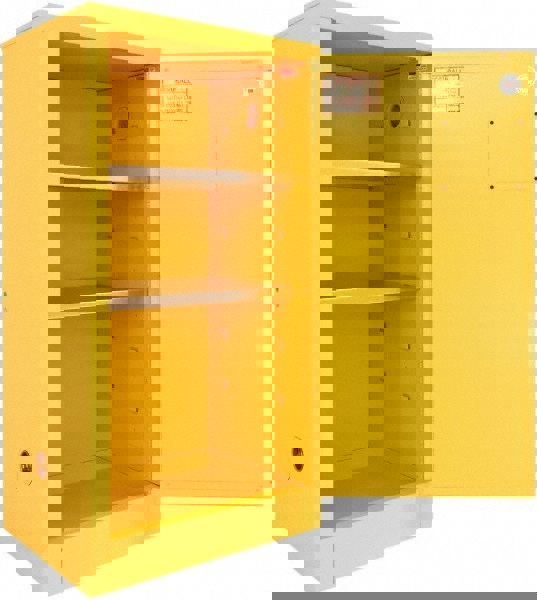 Standard Cabinet: Manual Closing, 2 Shelves, Yellow