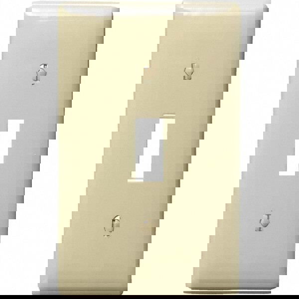 Wall Plates; Wall Plate Type: Switch Plates ; Color: Ivory ; Wall Plate Configuration: Toggle Switch ; Material: Thermoplastic ; Shape: Rectangle ; Wall Plate Size: Standard