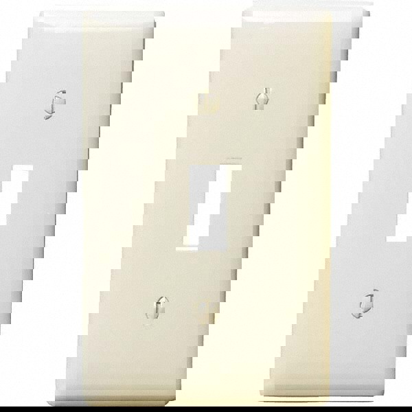 Wall Plates; Wall Plate Type: Switch Plates ; Color: Light Almond ; Wall Plate Configuration: Toggle Switch ; Material: Thermoplastic ; Shape: Rectangle ; Wall Plate Size: Standard
