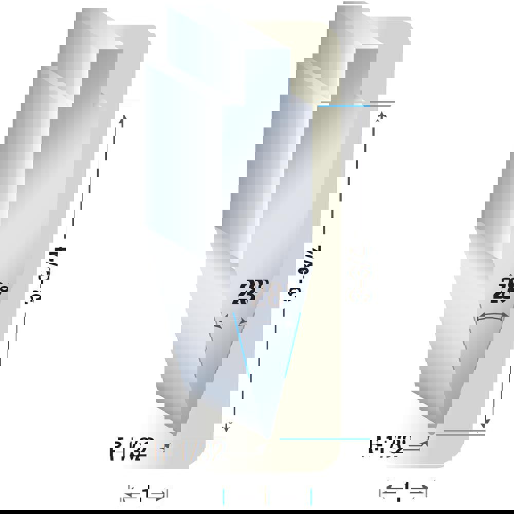 Press Brake Punch & Die Set: 16 ga Capacity, 6' Long