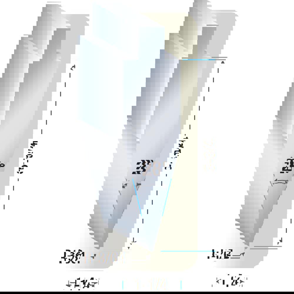 Press Brake Punch & Die Set: 14 ga Capacity, 8' Long