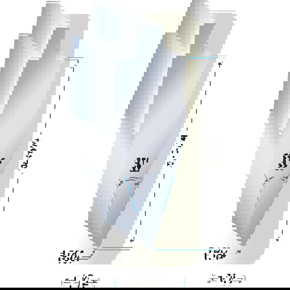 Press Brake Punch & Die Set: 10 ga Capacity, 14' Long