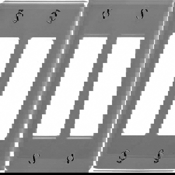 Wall Plates; Wall Plate Type: Outlet Wall Plates ; Color: Gray ; Wall Plate Configuration: GFCI/Surge Receptacle ; Material: Thermoplastic ; Shape: Rectangle ; Wall Plate Size: Standard