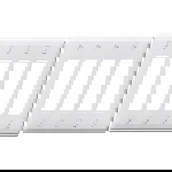 Wall Plates; Wall Plate Type: Outlet Wall Plates ; Color: White ; Wall Plate Configuration: GFCI/Surge Receptacle ; Material: Thermoplastic ; Shape: Rectangle ; Wall Plate Size: Standard
