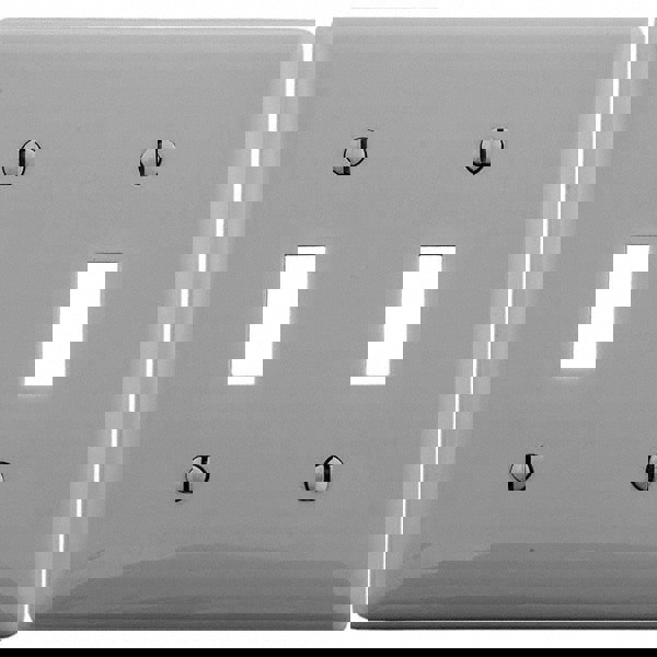 Wall Plates; Wall Plate Type: Switch Plates ; Color: Gray ; Wall Plate Configuration: GFCI/Surge Receptacle ; Material: Thermoplastic ; Shape: Rectangle ; Wall Plate Size: Standard