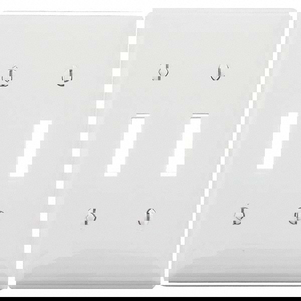 Wall Plates; Wall Plate Type: Switch Plates; Wall Plate Configuration: Toggle Switch; Shape: Rectangle; Wall Plate Size: Standard; Number of Gangs: 2; Overall Length (mm): 4.6300 in; Overall Length (Inch): 4.6300; Overall Width (Decimal Inch): 4.6900; Ove